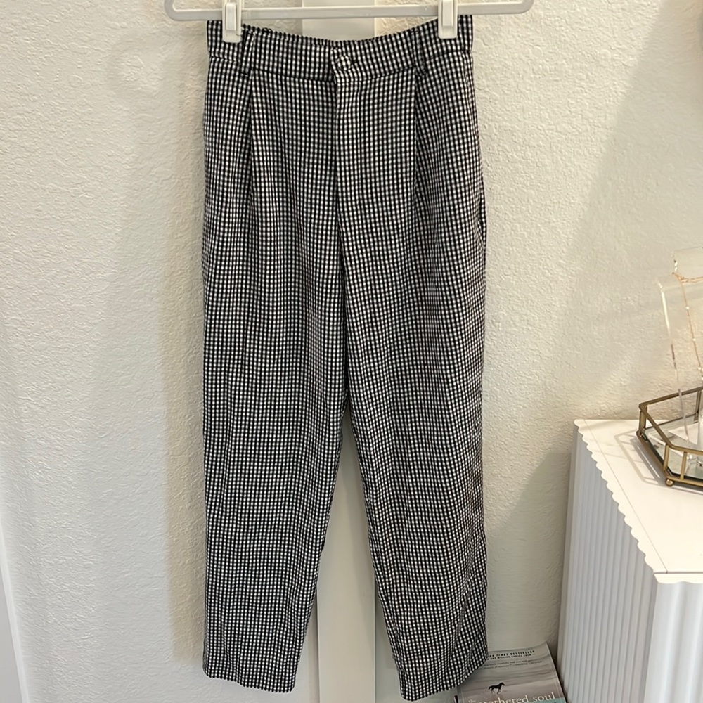 Zara Checkered Trousers